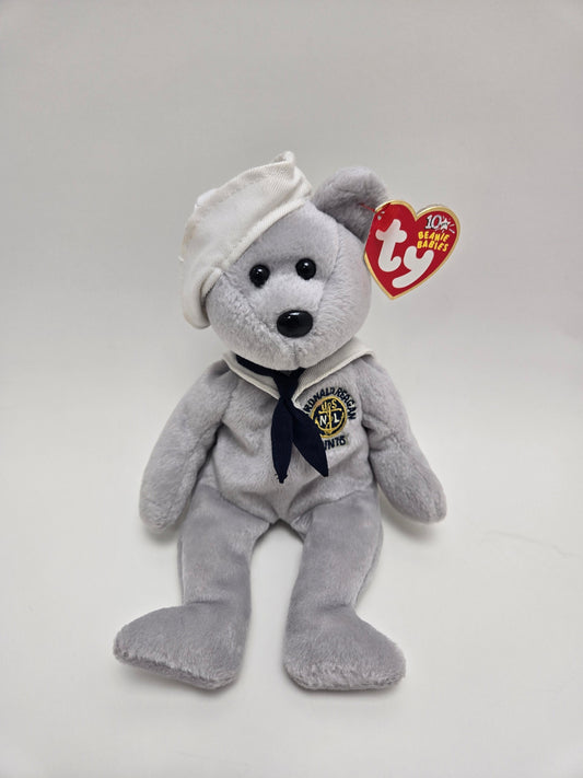 Ty Beanie Baby “Ronnie” the Sailor Bear - USA Exclusive! (8.5 inch)