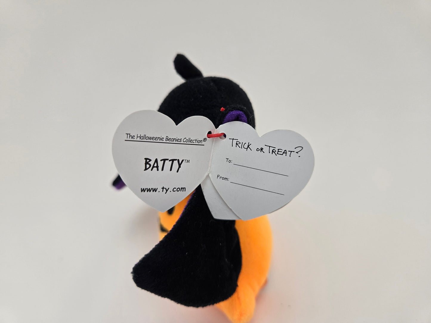 Ty Halloweenie Beanie “Batty” the Halloween Bat - Teenie Beanie! (4 inch)