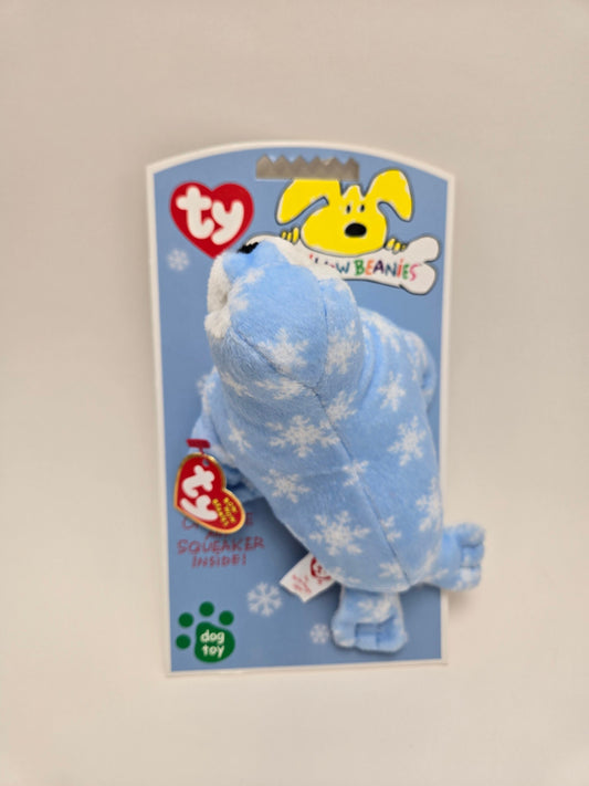 Ty Bow Wow Beanie Blue seal - Designed as a Dog Toy, Turned into a Collectors Item! (5 inch)