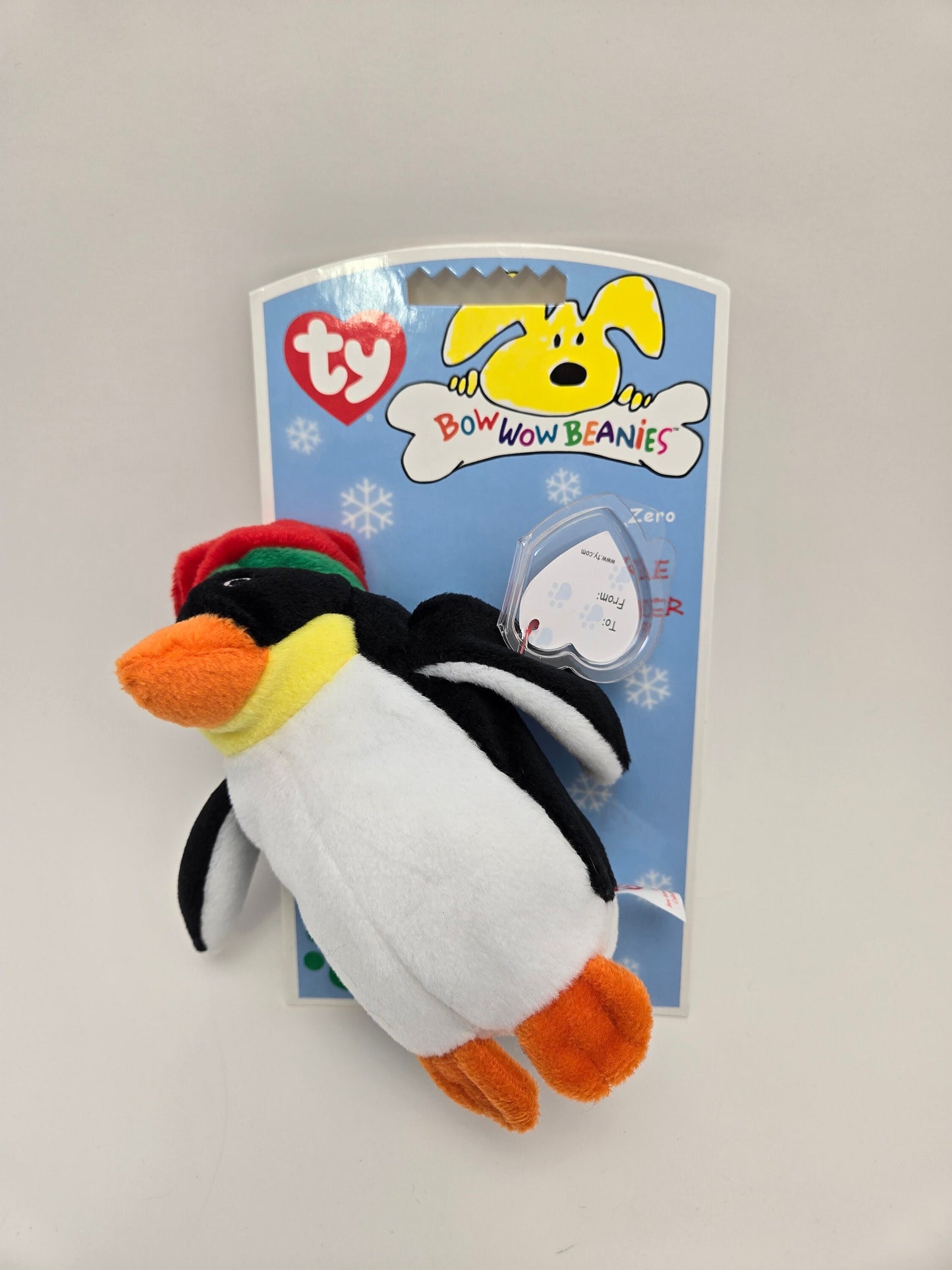 Ty Bow Wow Beanie Zero the Penguin - Designed as a Dog Toy, Turned into a Collectors Item! (5 inch)