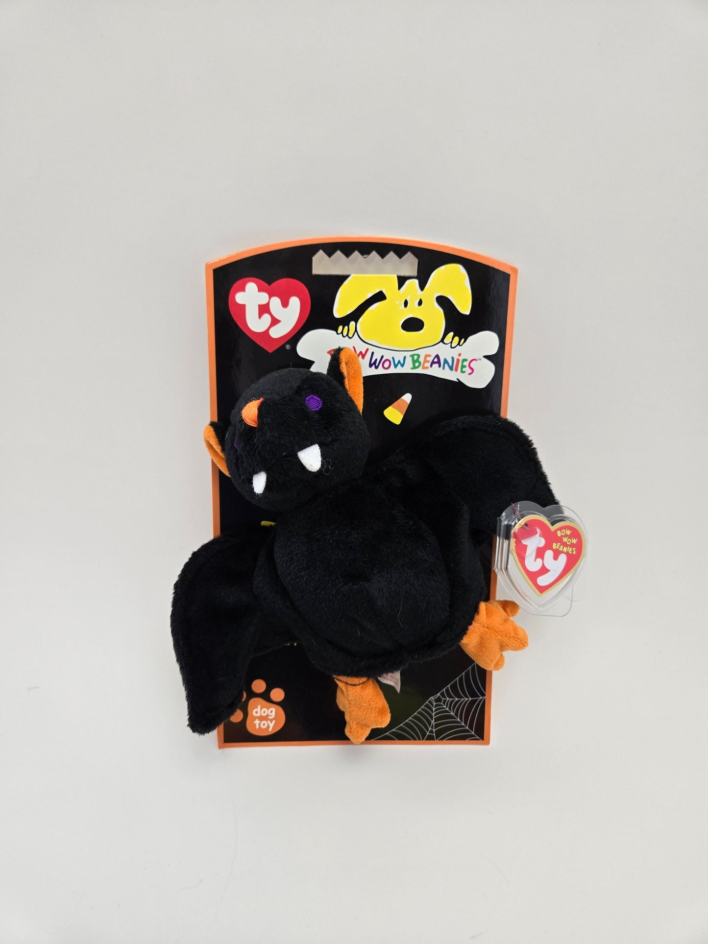 Ty Bow Wow Beanie Bat-e the Bat - Designed as a Dog Toy, Turned into a Collectors Item! (5 inch)