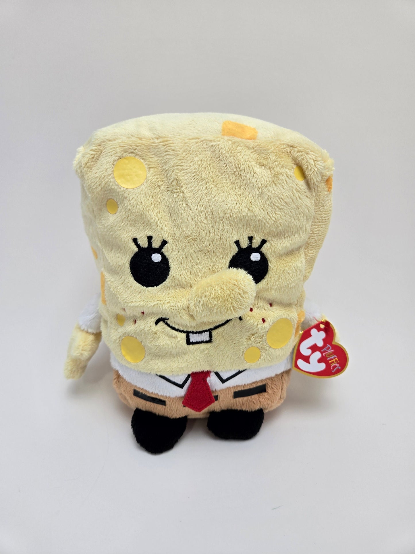 Ty Pluffies Collection “SpongeBob” the Soft SpongeBob SquarePants Plush (8 inch)