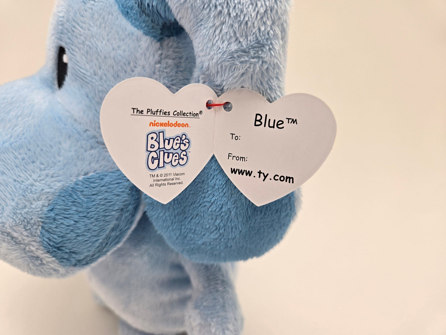 Ty Pluffies Collection “Blue” the Soft Dog Plush from Blues Clues (8 inch)