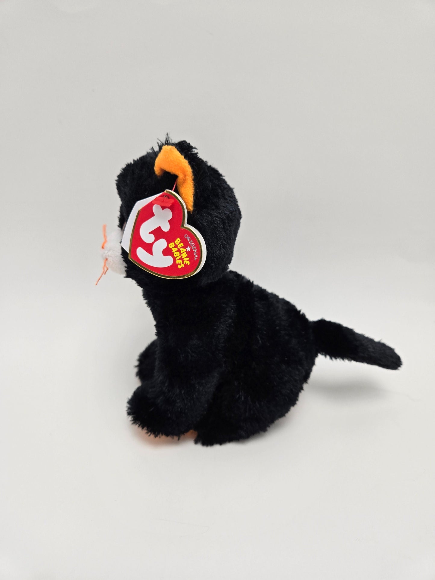 Ty Beanie Baby “Merlin” the Black and Orange Cat (6 inch)