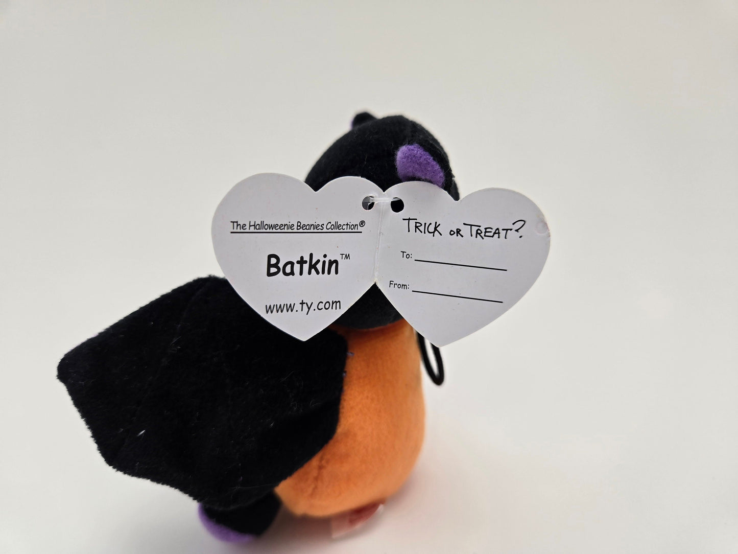 Ty Halloweenie Beanie “Batkin” the Halloween Bat - Teenie Beanie! (4 inch)