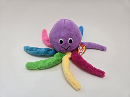 Ty Beanie Baby Blinky the Octopus - Limited Production Rare! 30th Anniversary Beanie Baby Series! (6 inch)