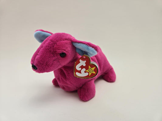 Ty Beanie Baby Stretch the Dog - Limited Production Rare! 30th Anniversary Beanie Baby Series! (6 inch)