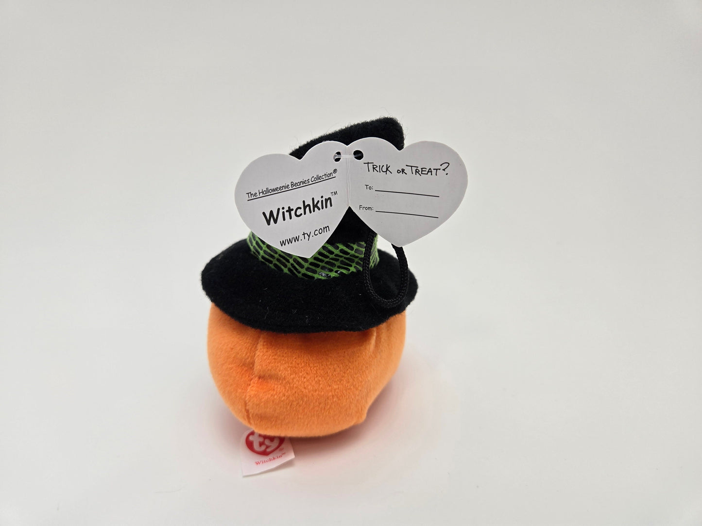 Ty Halloweenie Beanie “Witchkin” the Halloween Pumpkin - Teenie Beanie! (3 inch)