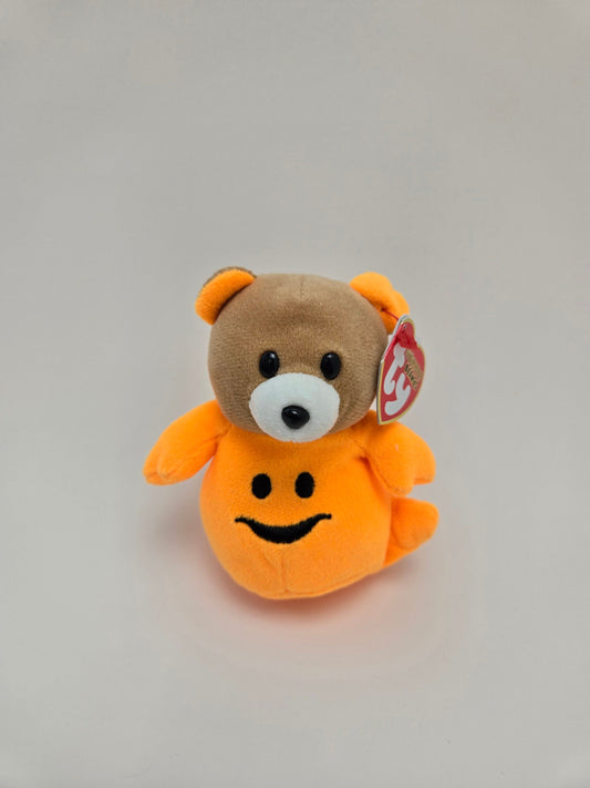 Ty Halloweenie Beanie “Grizzly” the Ghost Bear- *Small Halloweenie Beanie! (4 inch)