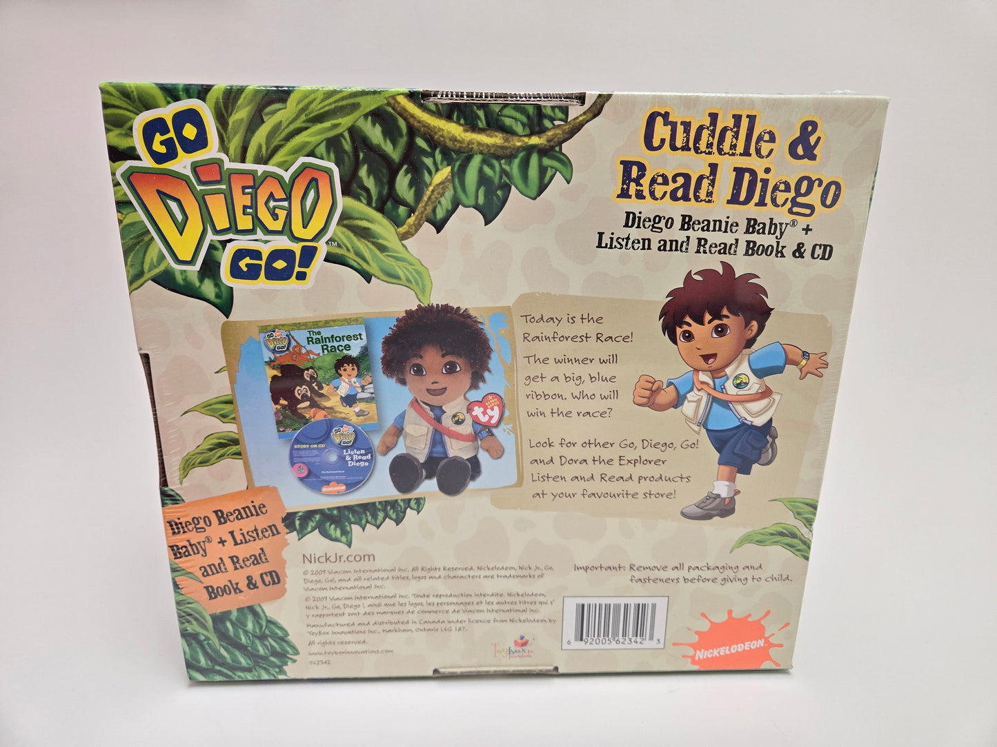 Ty Beanie Baby “Diego” from Nickelodeon’s Go Diego Go! Animal Rescue Edition. Cuddle and Read Set Sealed *Rare*