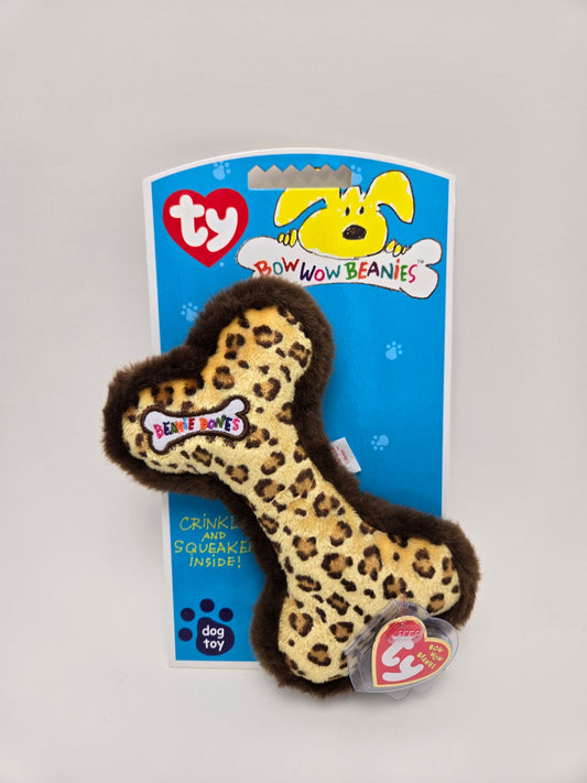 Ty Bow Wow Beanie Bone the Leopard Bone - Designed as a Dog Toy, Turned into a Collectors Item! (5 inch)