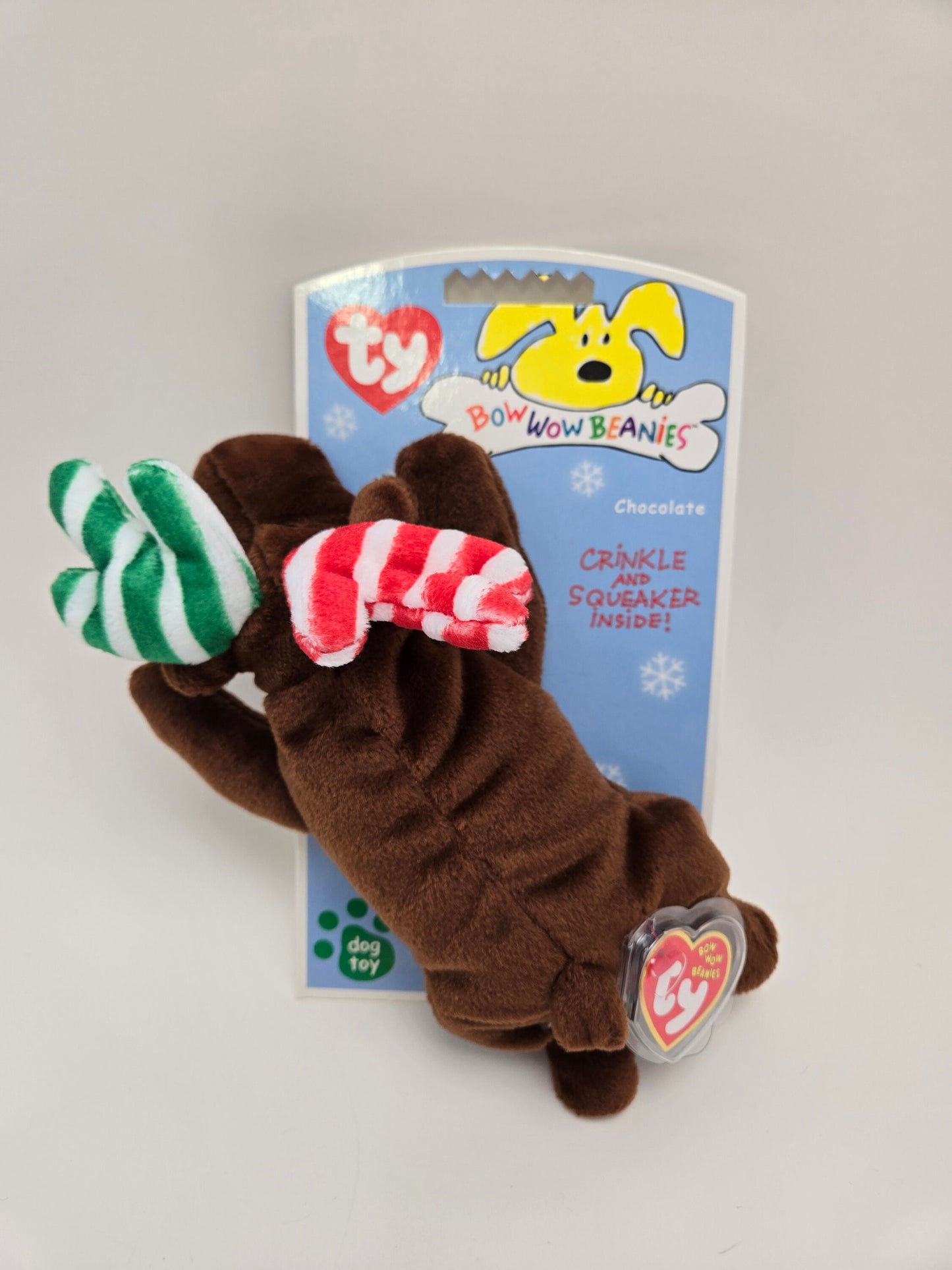 Ty Bow Wow Beanie Chocolate the Moose - Designed as a Dog Toy, Turned into a Collectors Item! (5 inch)