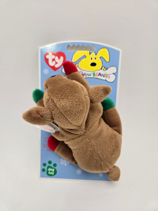 Ty Bow Wow Beanie Whisper the Deer - Designed as a Dog Toy, Turned into a Collectors Item! (5 inch)