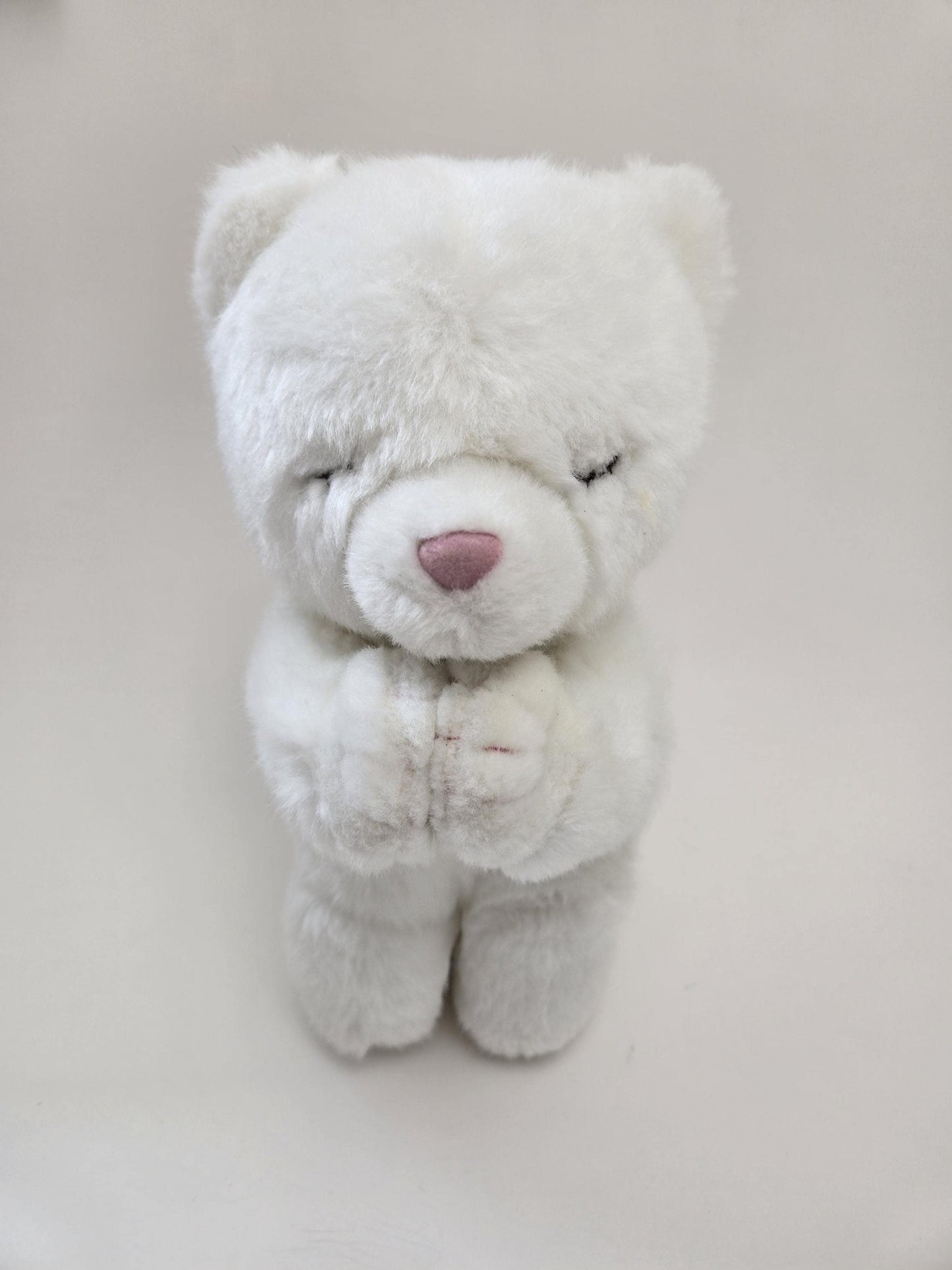 Ty Classics Collection “Blessings” the White Praying Bear  - No Hang Tag (10 inch)