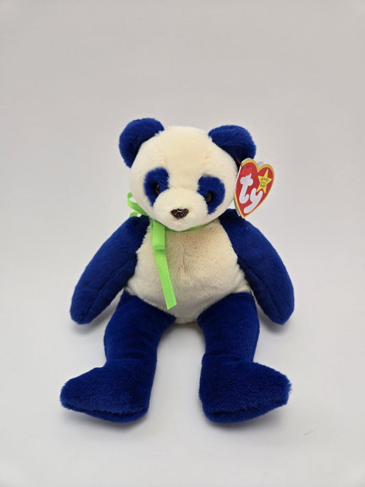 Ty Beanie Baby Domino the Panda - Limited Production Rare! 30th Anniversary Beanie Baby Series! (6 inch)