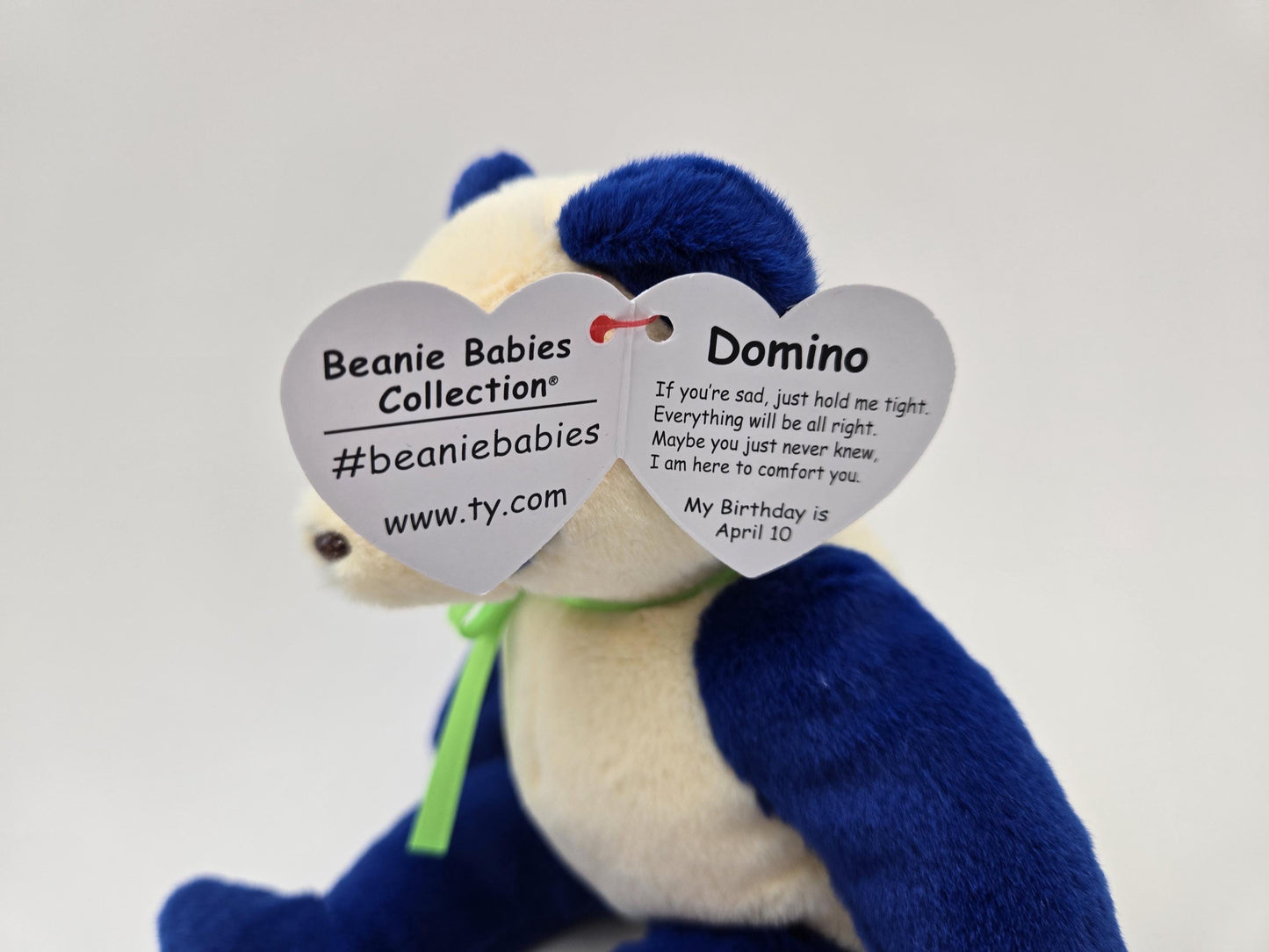 Ty Beanie Baby Domino the Panda - Limited Production Rare! 30th Anniversary Beanie Baby Series! (6 inch)