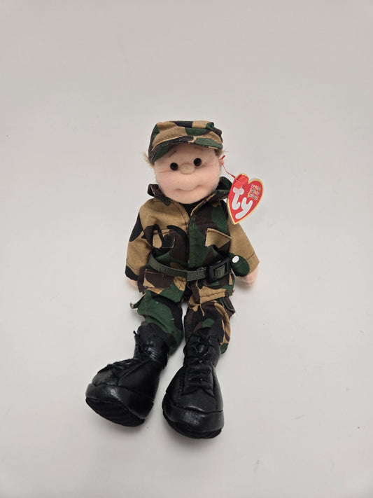 TY Teenie Boppers “Private Pete” the Army Doll (9 inch)