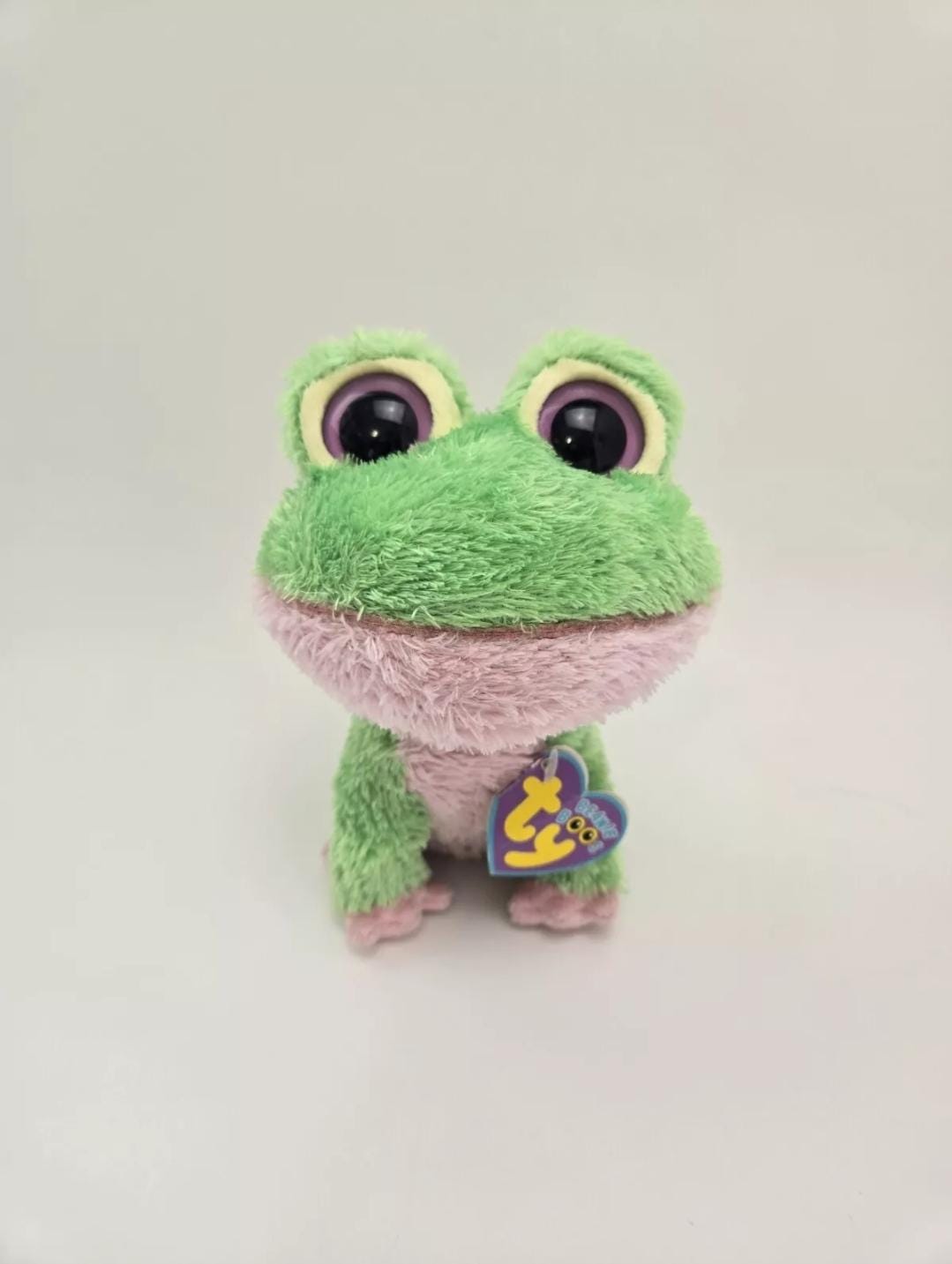 TY Beanie Boo “Kiwi” the Frog - Creased Tag *Rare* (6 inch)