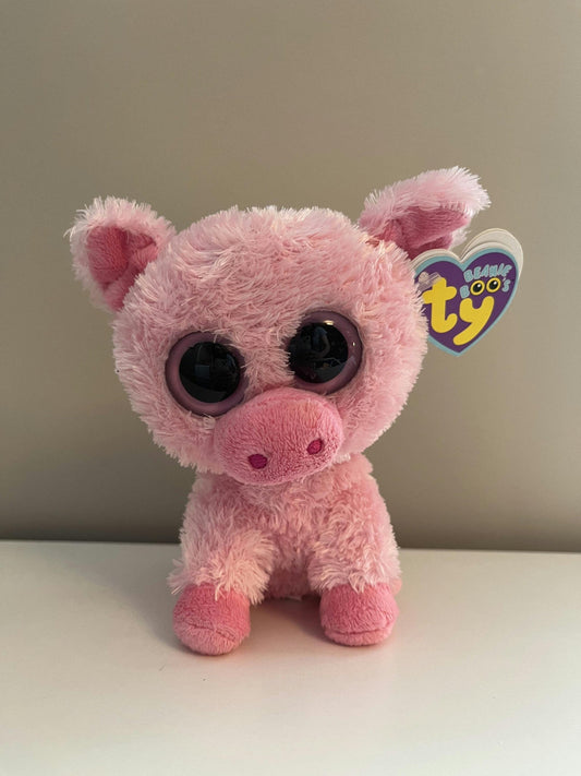 Ty Beanie Boo “Corky” the Pink Pig (6 inch)