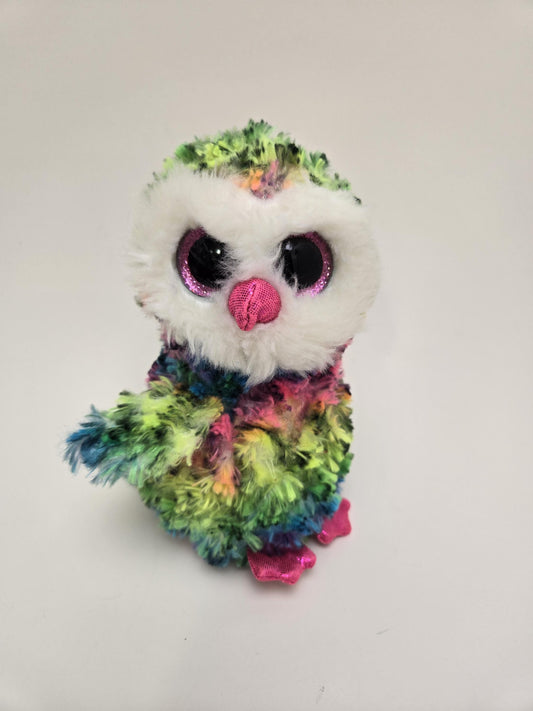 TY Beanie Boo “Owen” the Tie Dye Owl (6 inch)