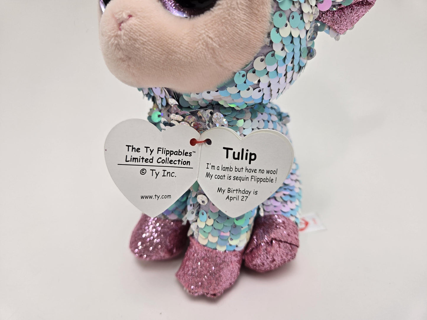 Ty Flippables “Tulip” the Lamb with sequins (6 inch)