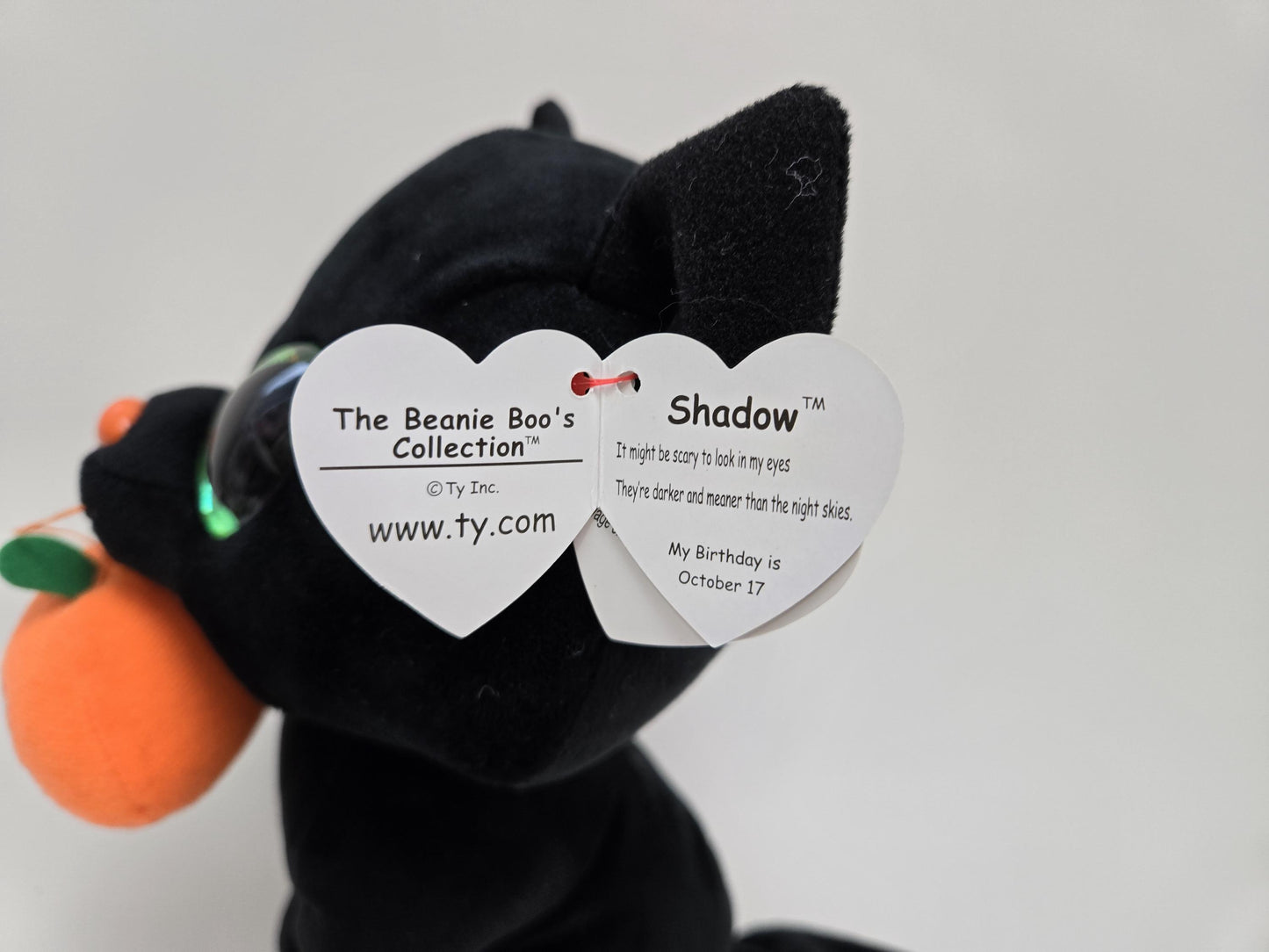 TY Beanie Boo “Shadow” the Black Cat (9 inch)