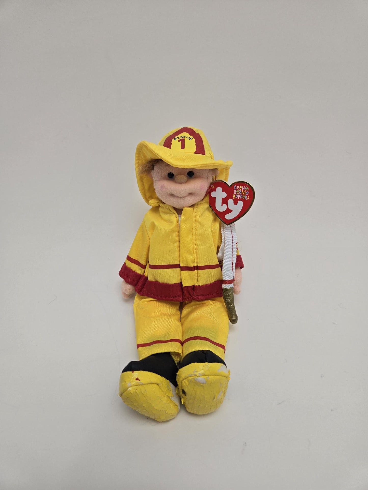 TY Teenie Boppers “Brave Buddy” the Firefighter Kid (9 inch)