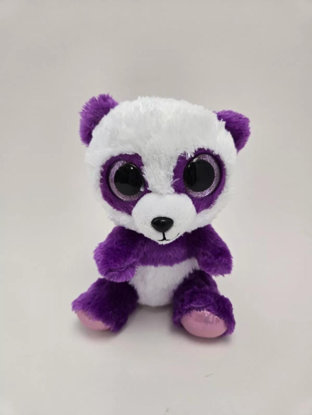 Ty Beanie Boo “Boom Boom” the Purple Panda - No Hang Tag (6 inch)