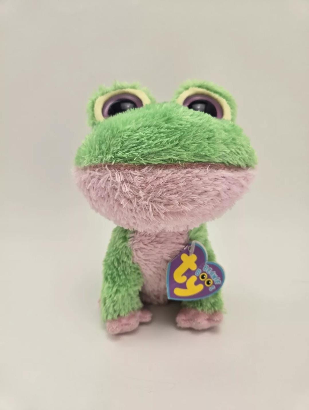 TY Beanie Boo “Kiwi” the Frog - Creased Tag *Rare* (6 inch)