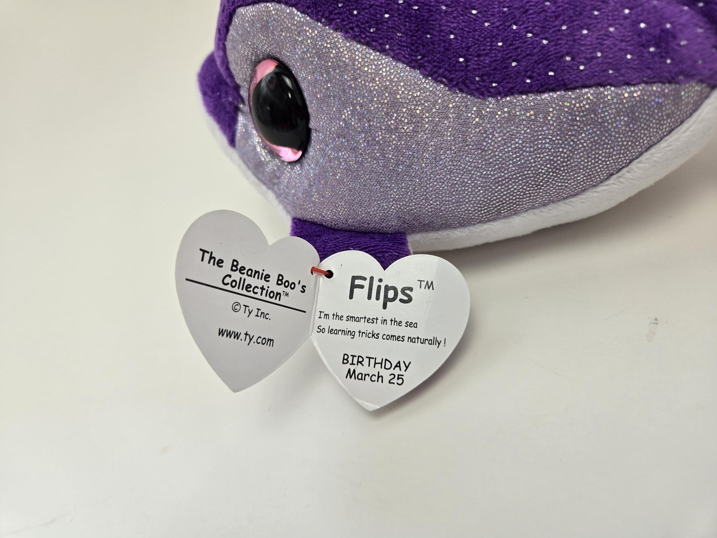 Ty Beanie Boo “Flips” the Purple Dolphin (6 inch)