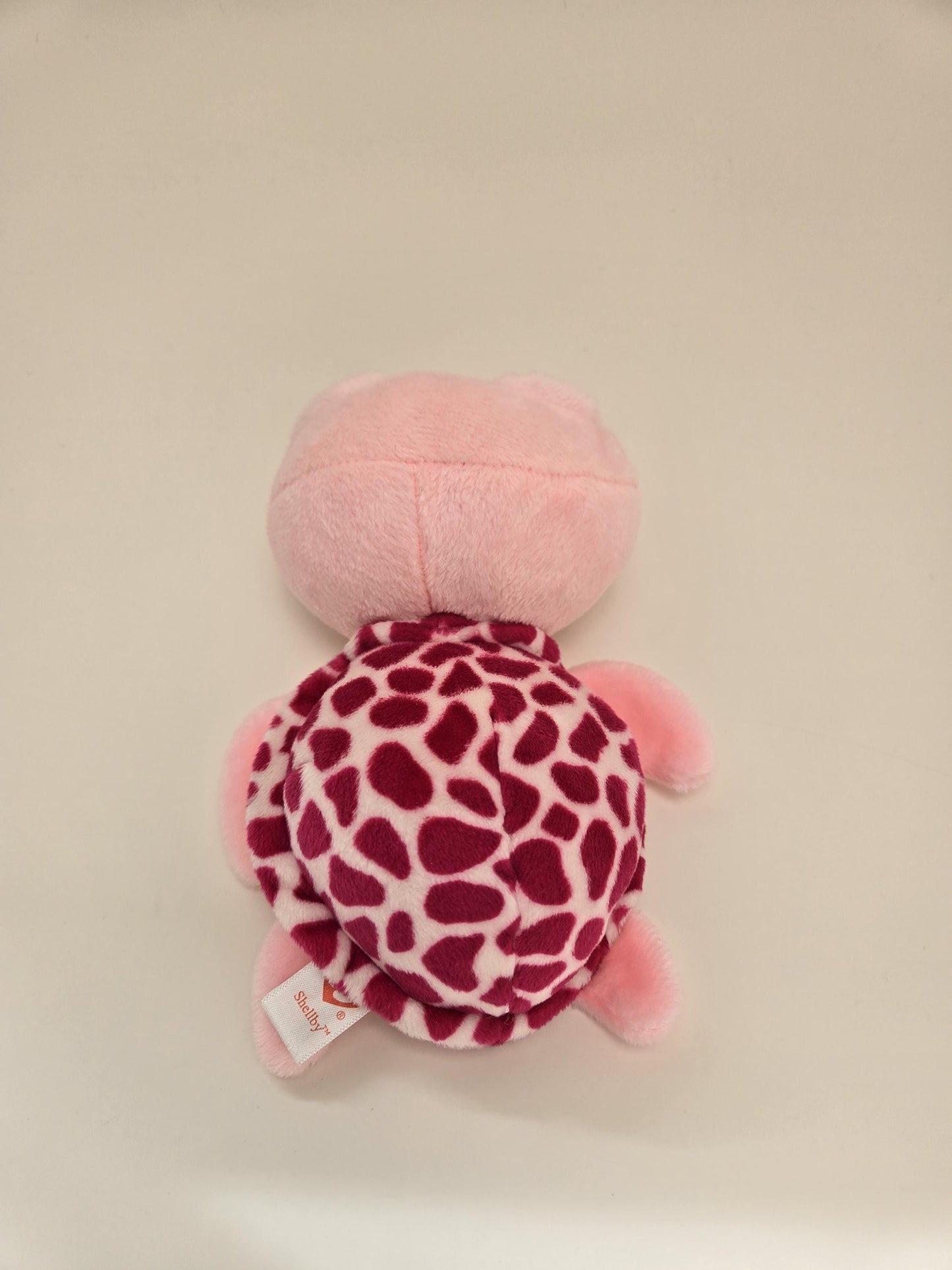 TY Beanie Boo “Shellby” the Pink Turtle - Glitter Eyes - No Hang Tag (6 inch)