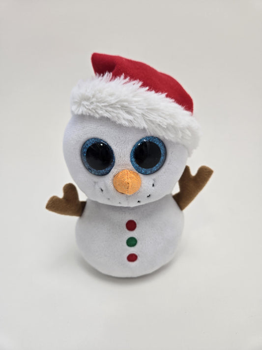 TY Beanie Boo “Scoop” the Snowman - No Hang Tag (6 inch)