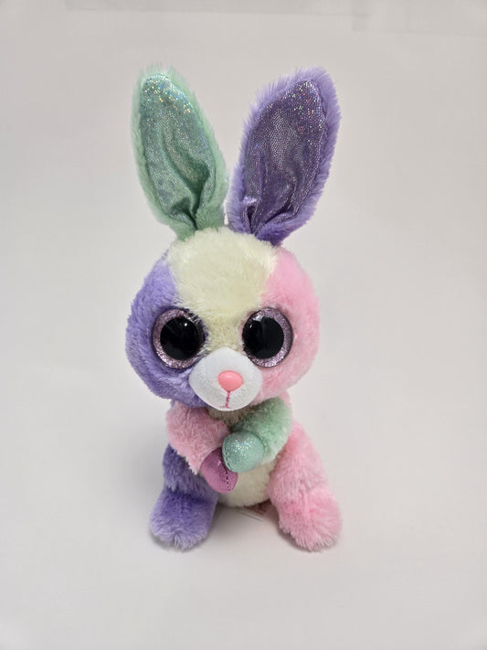 Ty Beanie Boo “Bloom” the Colourful Easter Bunny Rabbit - No Hang Tag (6 inch)