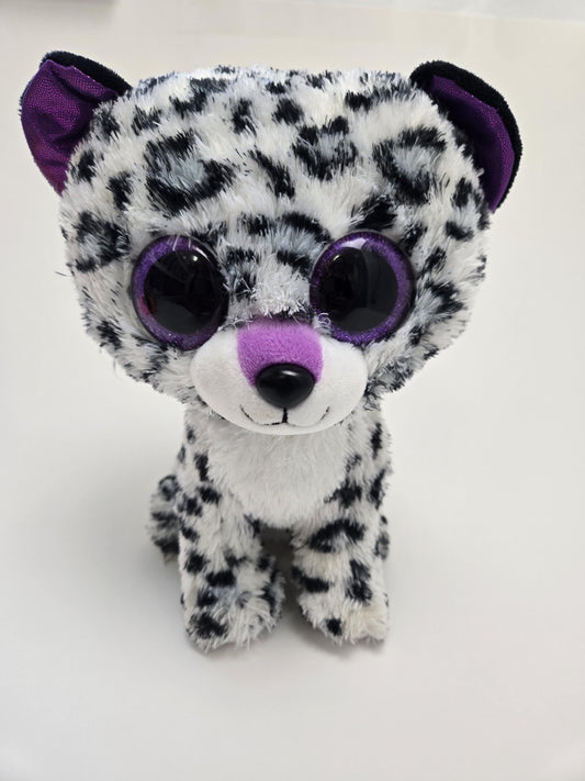 Ty Beanie Boo “Violet” the Purple Leopard - Claire’s Exclusive - No Hang Tag (Larger 9 inch)