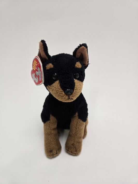 Ty Beanie Baby 2.0 “Trooper” the Doberman Puppy Dog - No Play Online Tag *Rare* (7 inch)