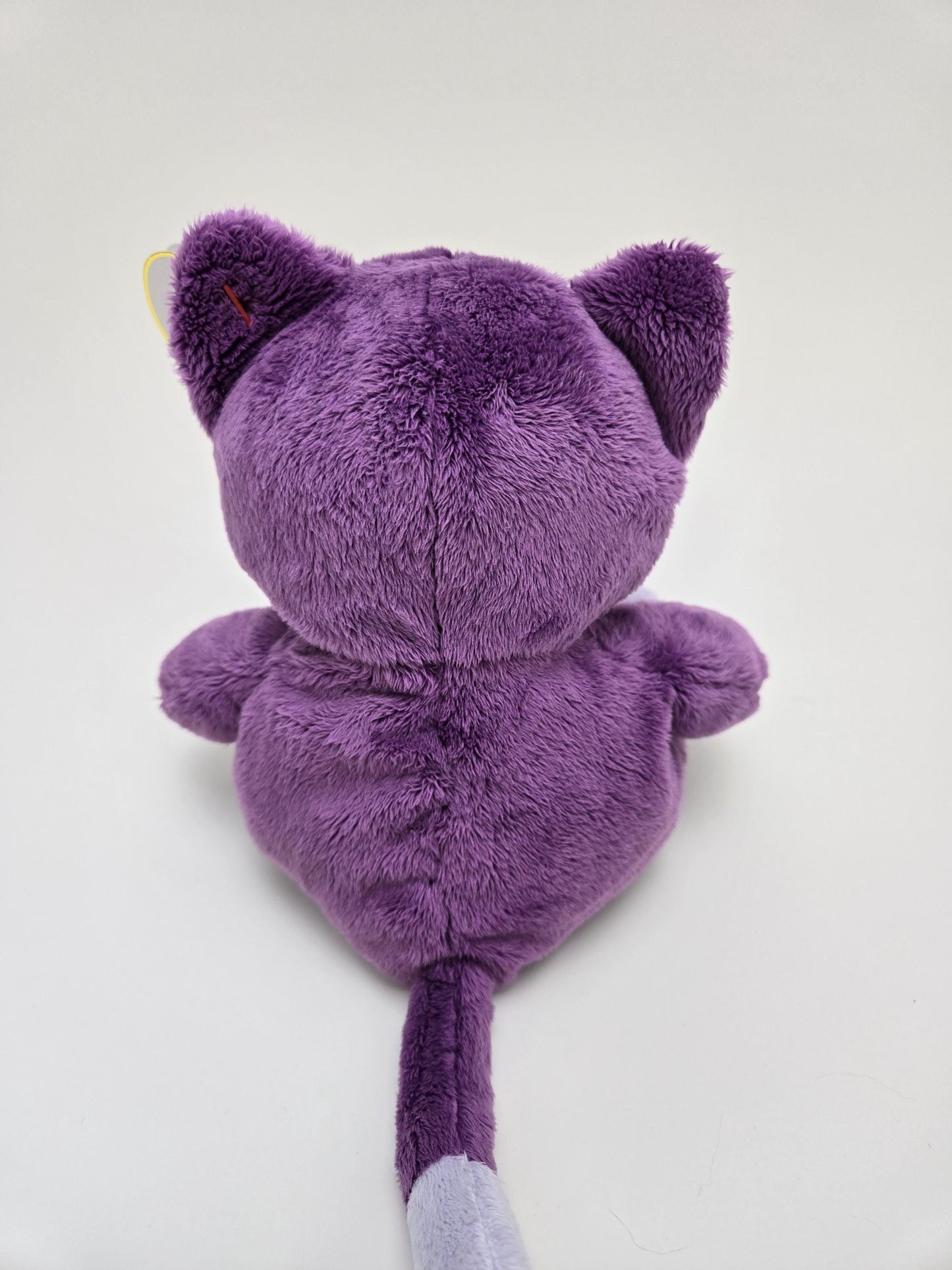 Ty Pluffies Collection “Roller” the Purple Cat *Rare* (8.5 inch)