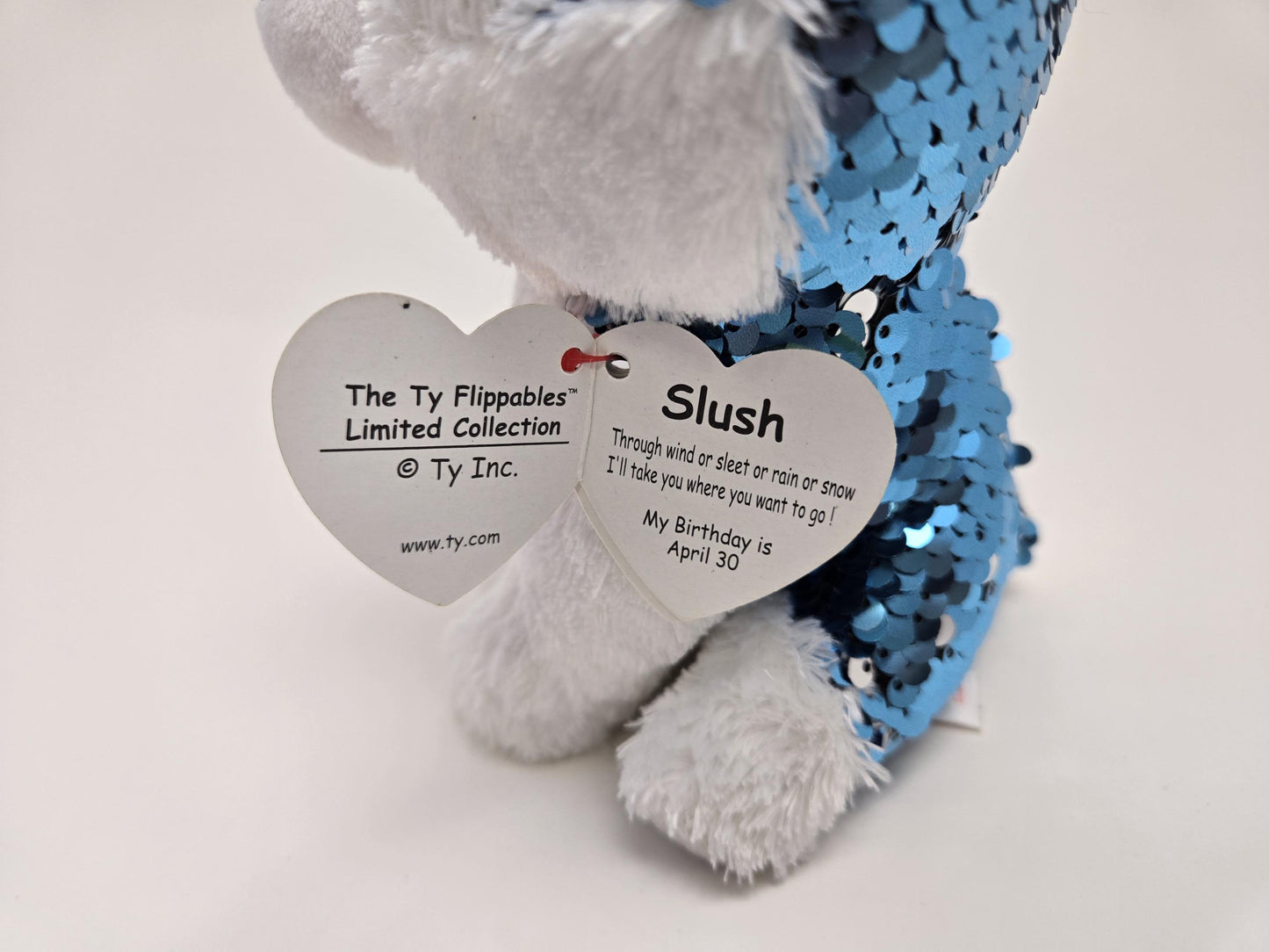 Ty Flippables “Slush” the Blue Husky with Sequins (6 inch)