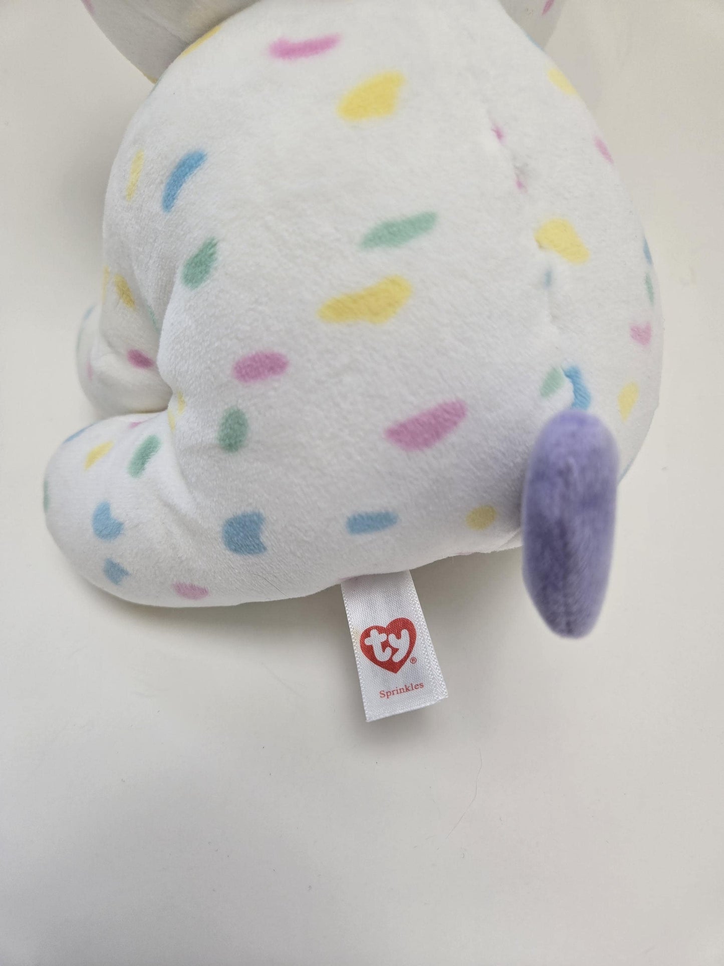 Ty Baby Collection “Sprinkles” the Confetti Dog - Love to Baby - No Hang Tag (Larger 9 inch)