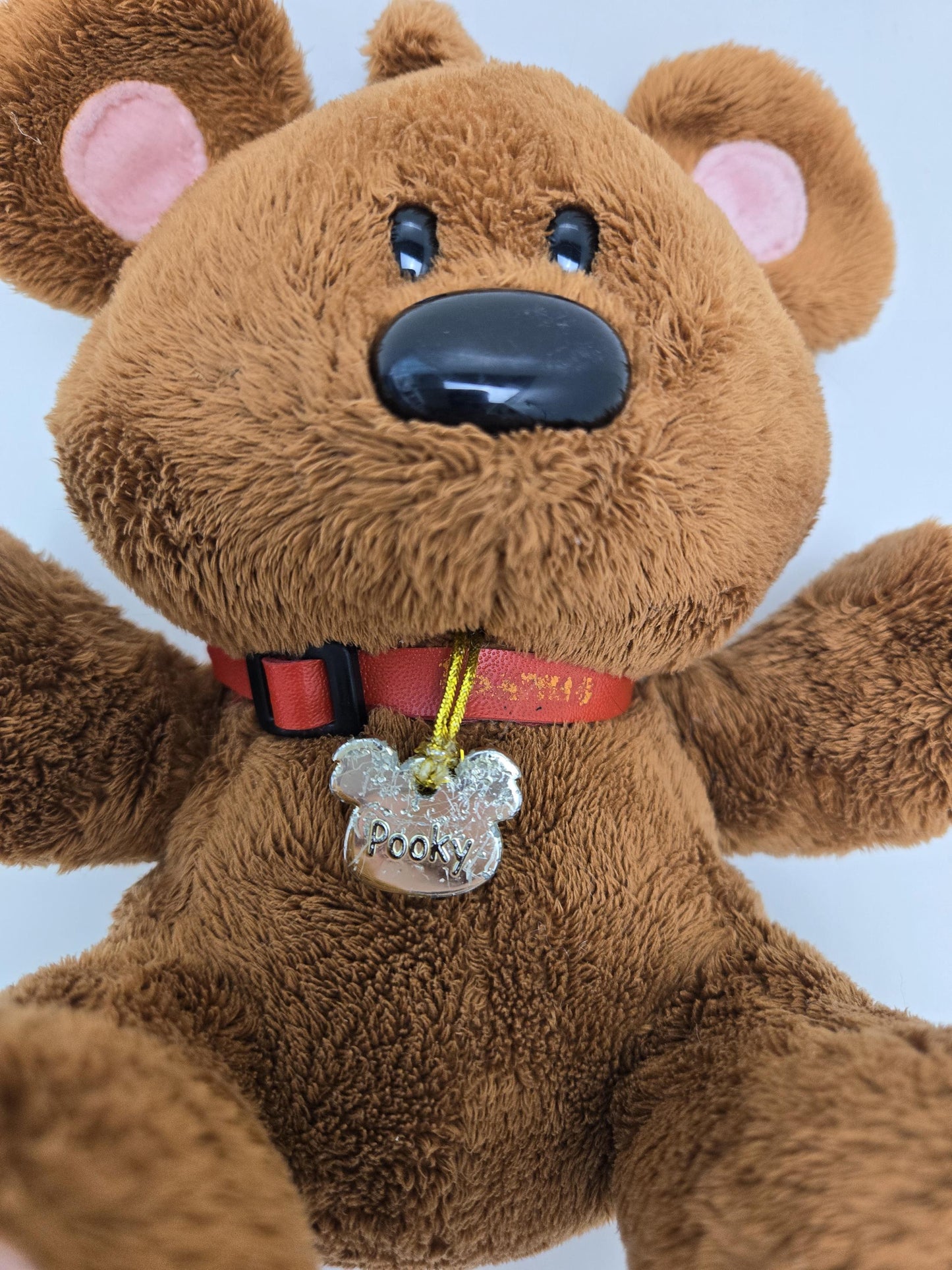 TY Beanie Buddy “Pooky” the Bear - Garfield - No Tags and Non Mint Pooky Necklace (See Photos!) (9 inch)