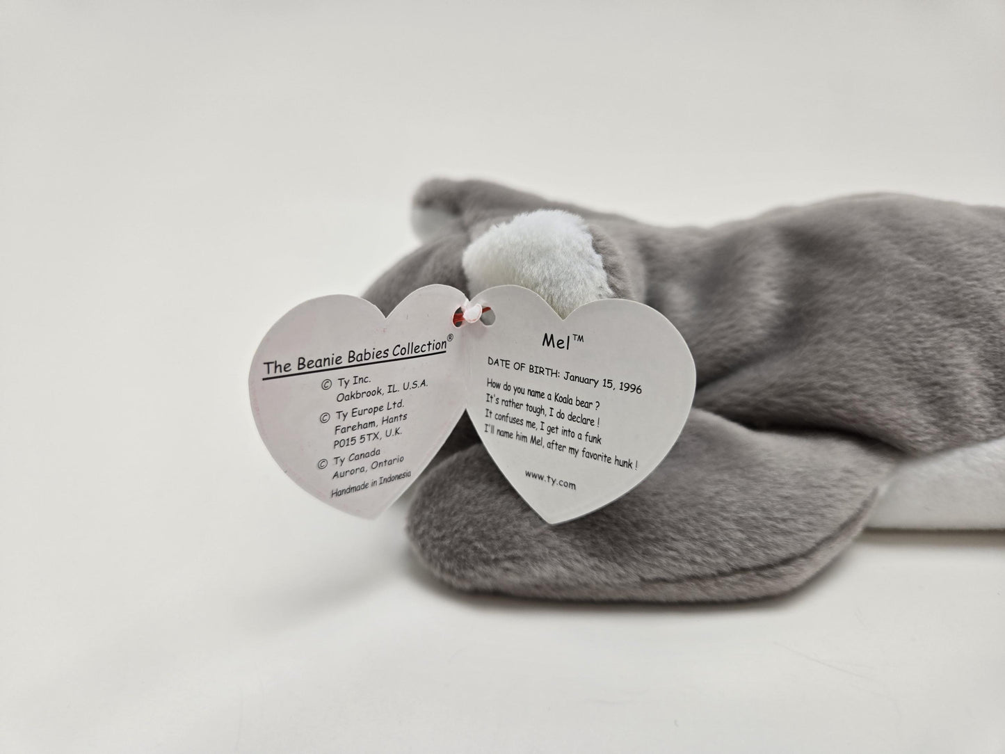 Ty Beanie Baby “Mel” the Koala Made in Indonesia with Canadian Tush! (8 inch)