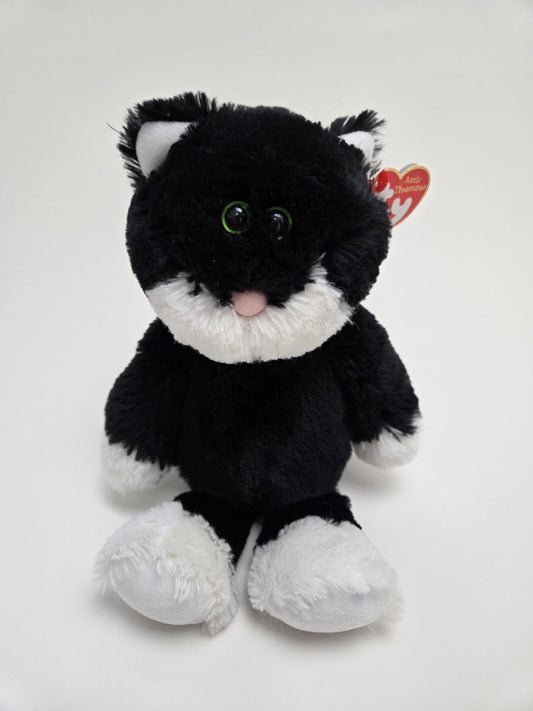 TY Attic Treasures Collection “Bessie” the Black and White Cat - Creased Hang Tag *Rare* (13 inch)