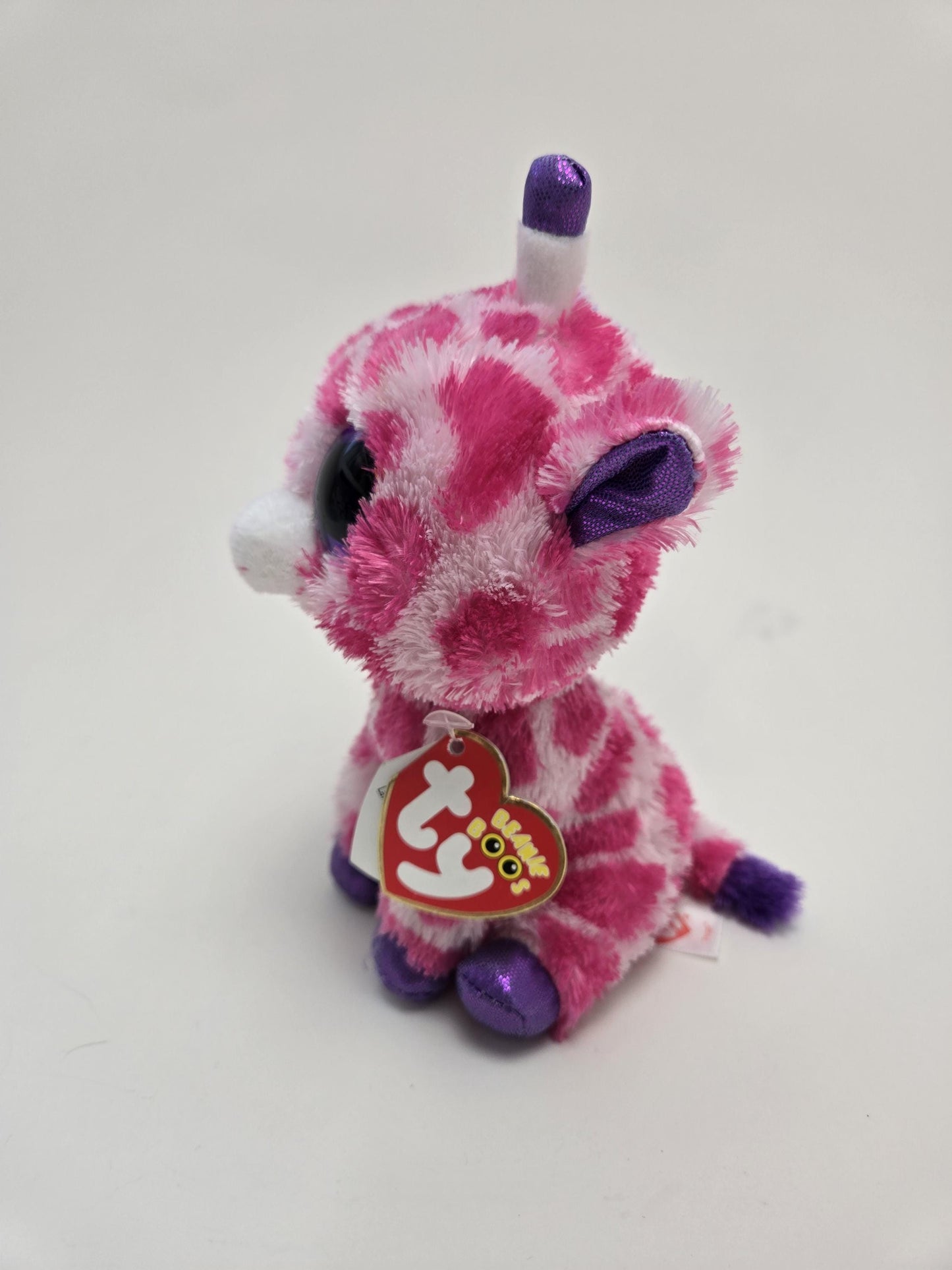 Ty Beanie Boo “Twigs” the Pink Giraffe with Glitter eyes (6 inch)