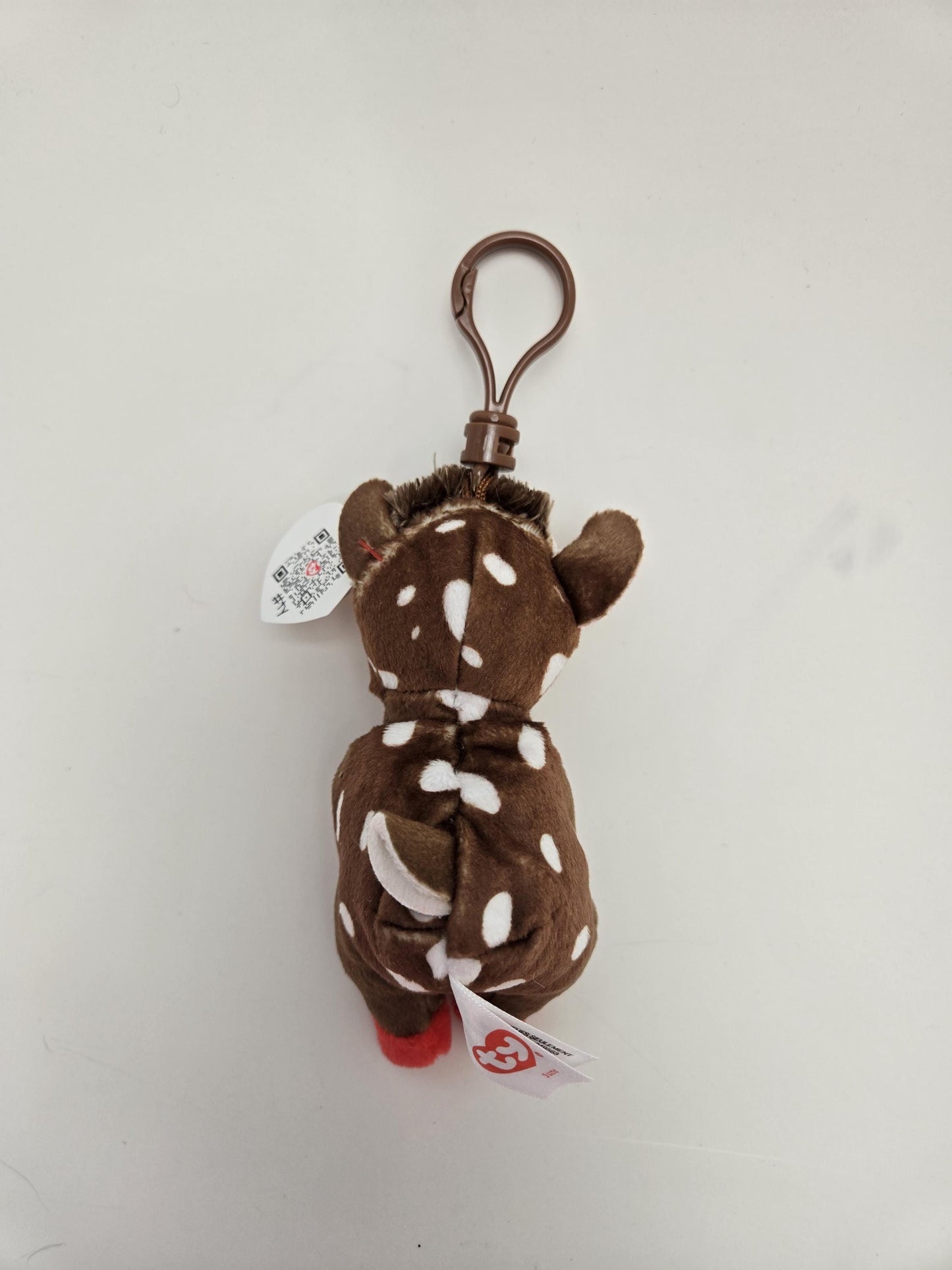 Ty Beanie Bellies “Juno” the Reindeer Keychain / Key Clip (3 inch)