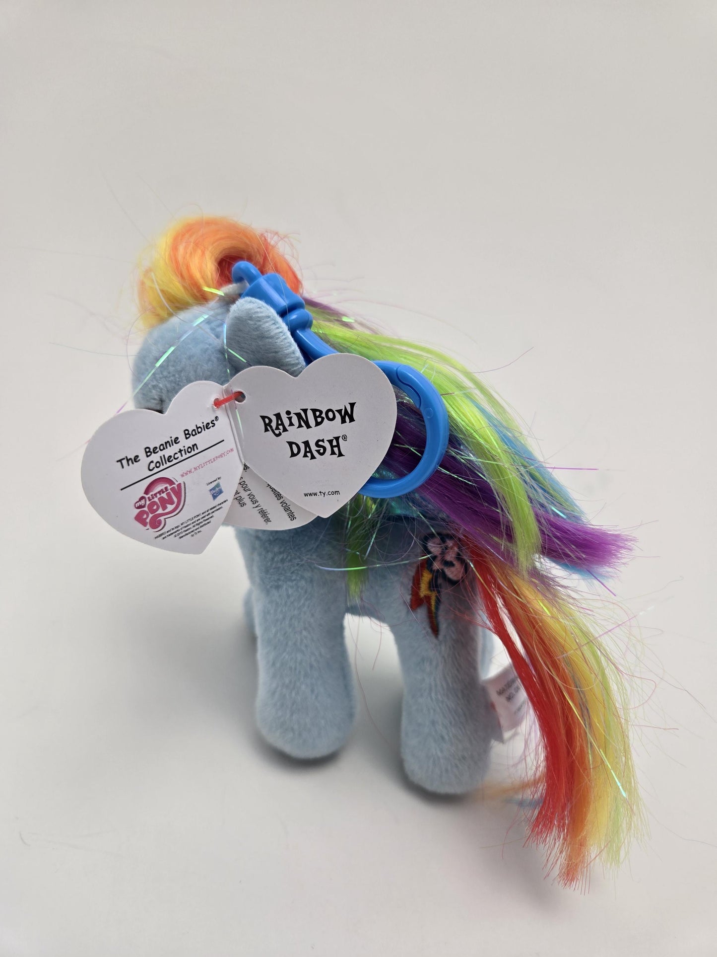 TY Sparkle “Rainbow Dash” the Pony -  Plastic Keychain (4 inch)