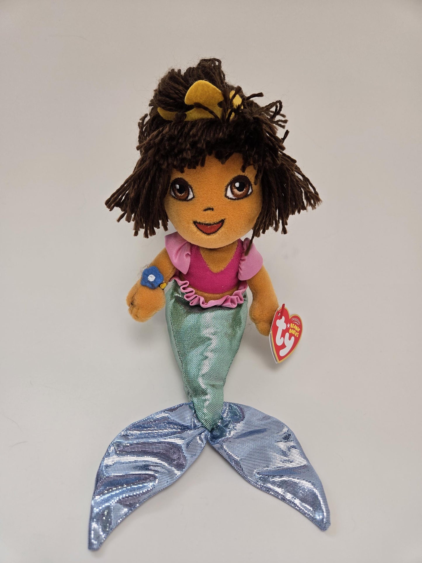 Ty Beanie Baby “Dora” the Dora the Explorer Doll  - Mermaid Edition (8 inch)