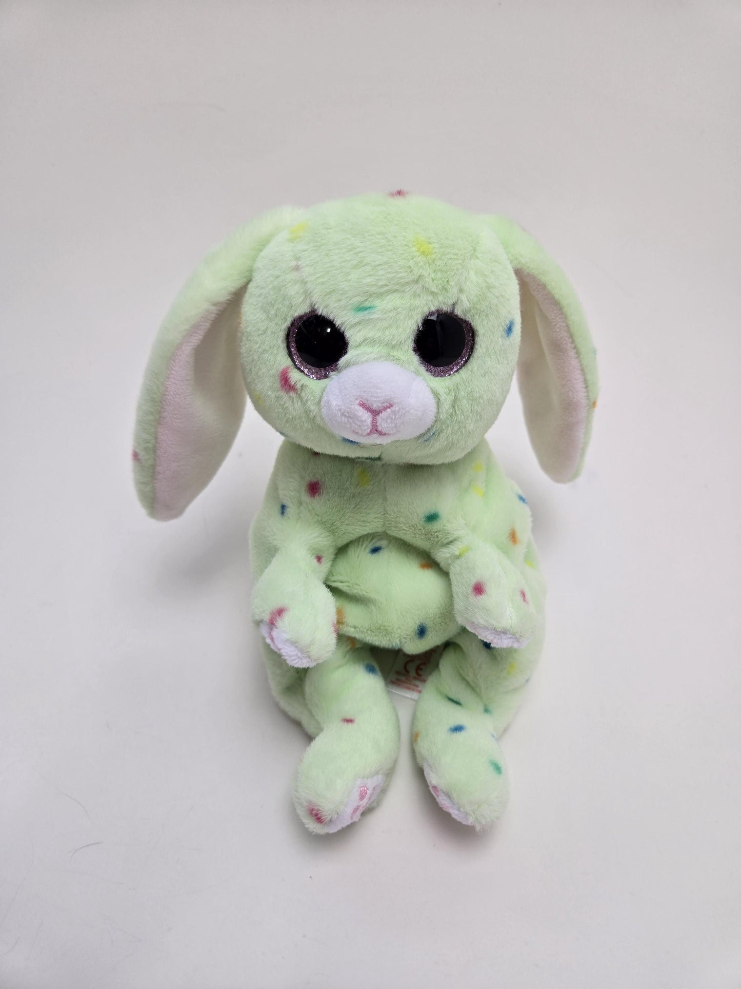 Ty Beanie Bellies “Peridot” the Green Bunny Rabbit - No Hang Tag! (7.5 inch)