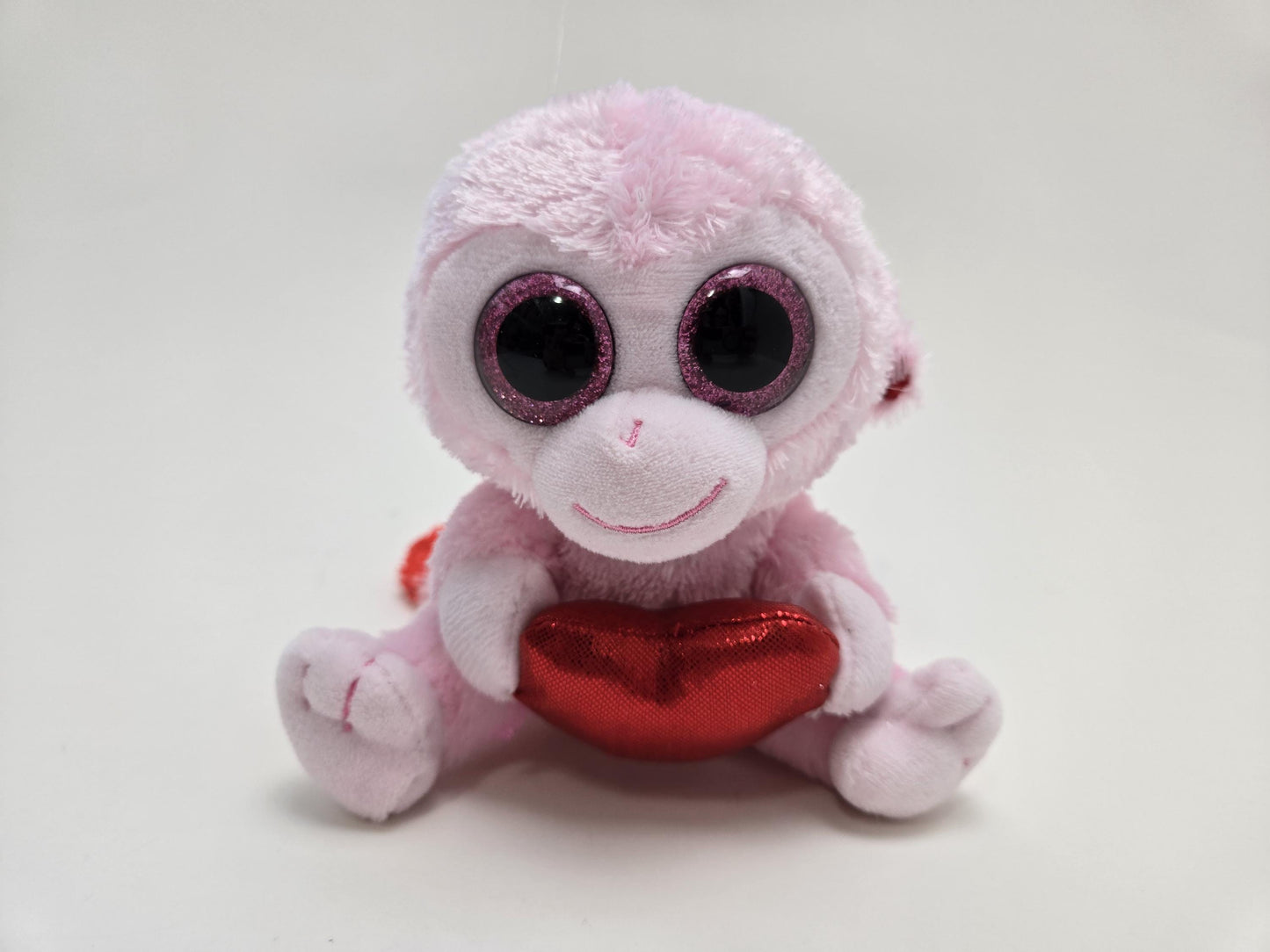 Ty Beanie Boo “Gigi” the Monkey Holding Heart No Hang Tag (6 inch)