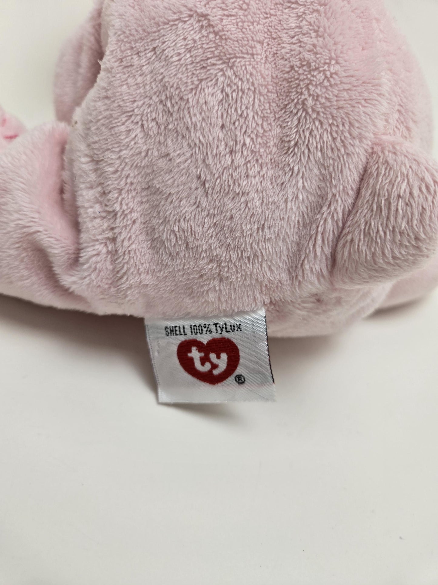 Ty Pluffies Collection “Baby Woods Pink” the Pink Bear - No Hang Tag *Extremely Rare* (8 inch)