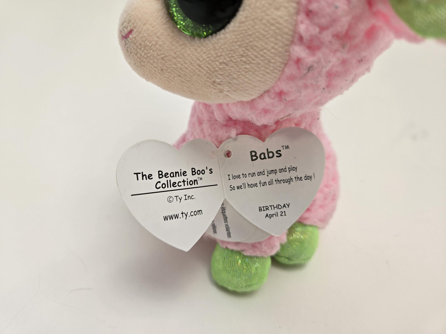 Ty Beanie Boo “Babs” the Pink Lamb (6 inch)