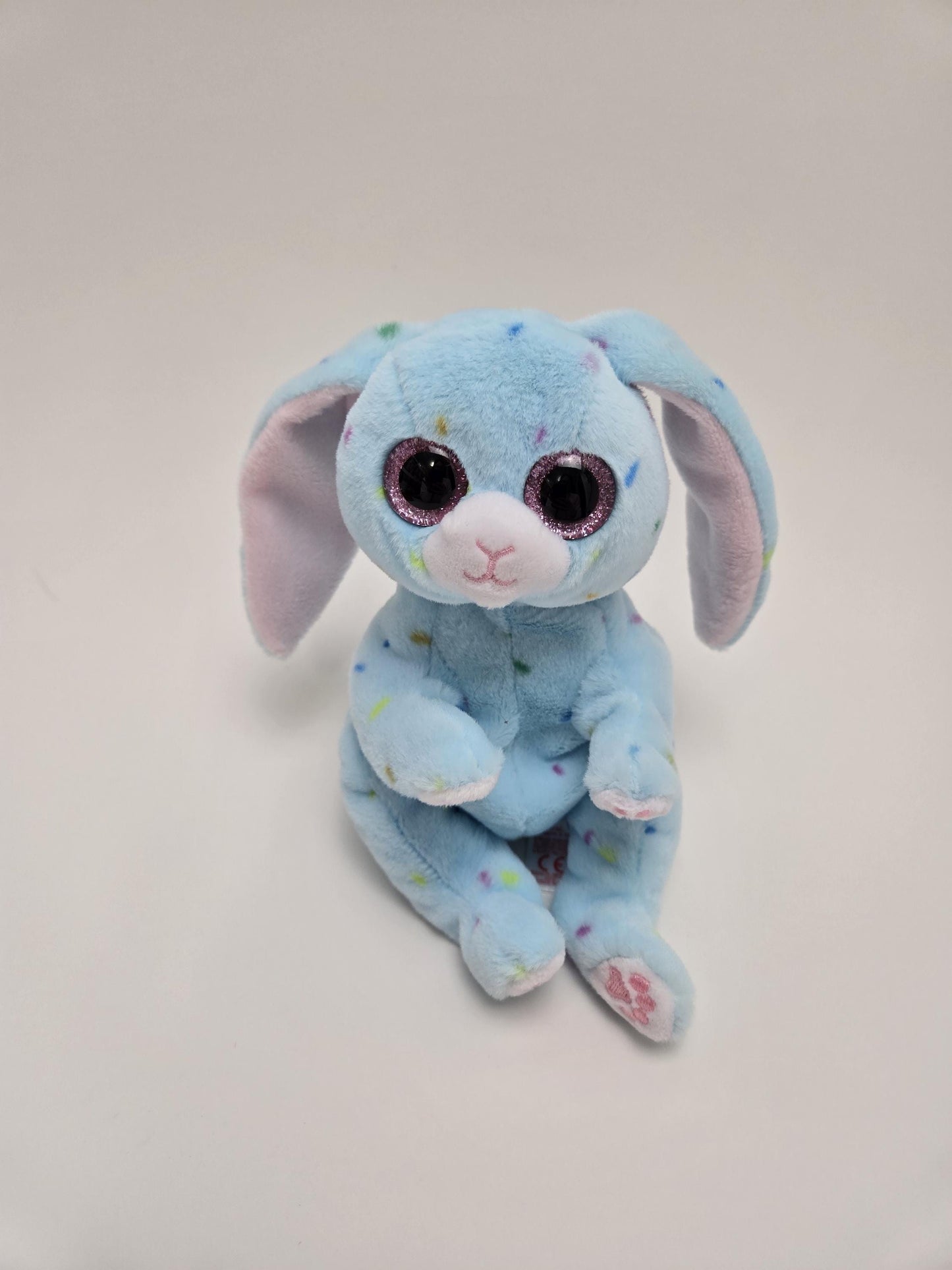 Ty Beanie Bellies “Bluford” the Blue Easter Bunny Rabbit - No Hang Tag! (7.5 inch)